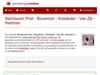 Screenshot van website