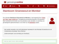 Screenshot van website