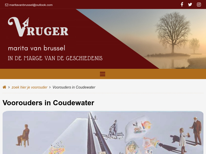 Screenshot van website