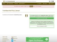 Screenshot van website