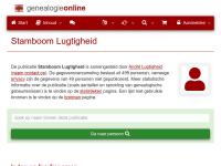 Screenshot van website