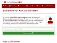 Screenshot van website