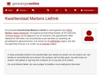 Screenshot van website