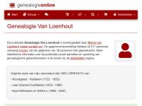 Screenshot van website