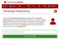 Screenshot van website