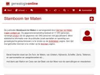 Screenshot van website