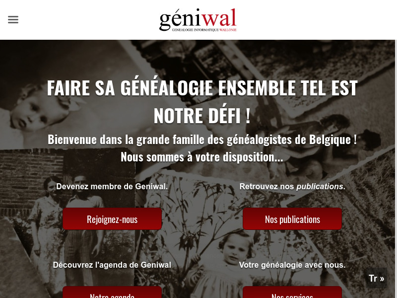 Screenshot van website