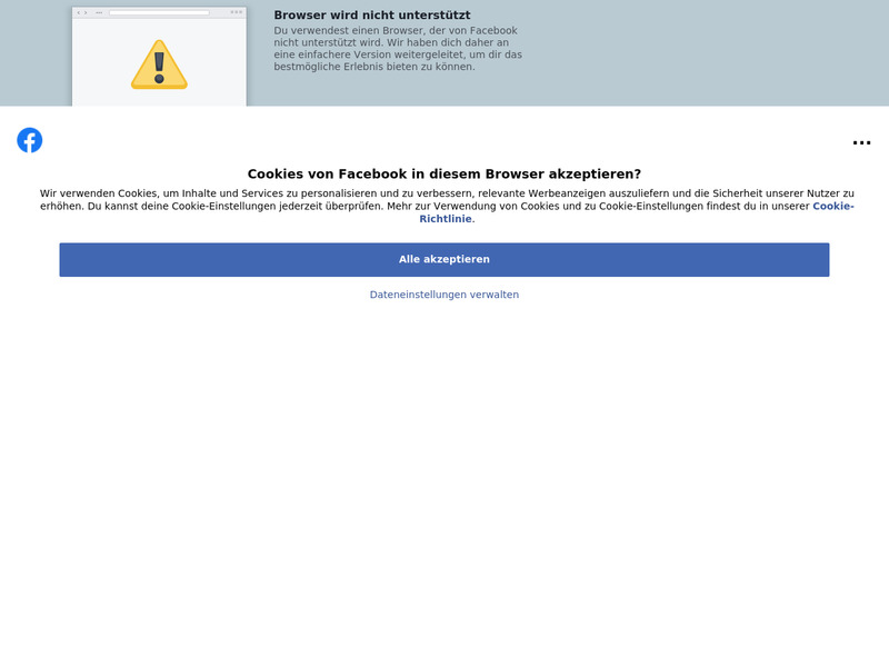 Screenshot van website