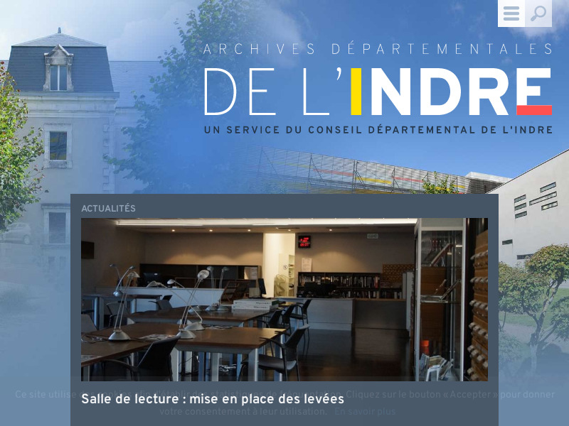 Screenshot van website