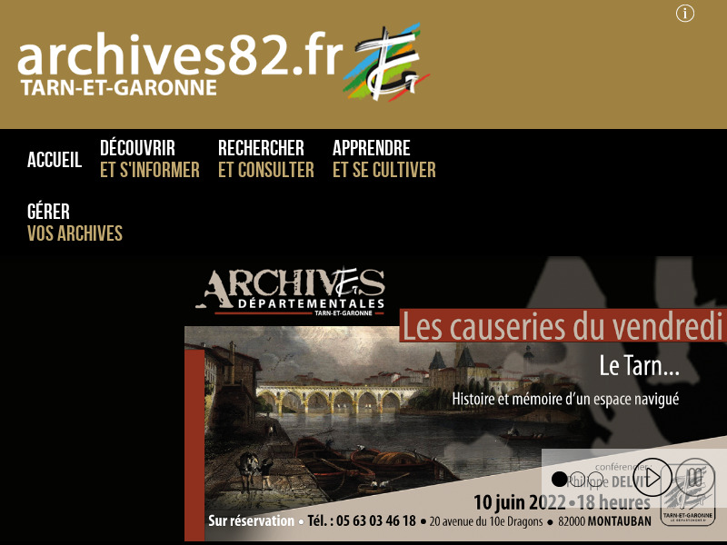 Screenshot van website