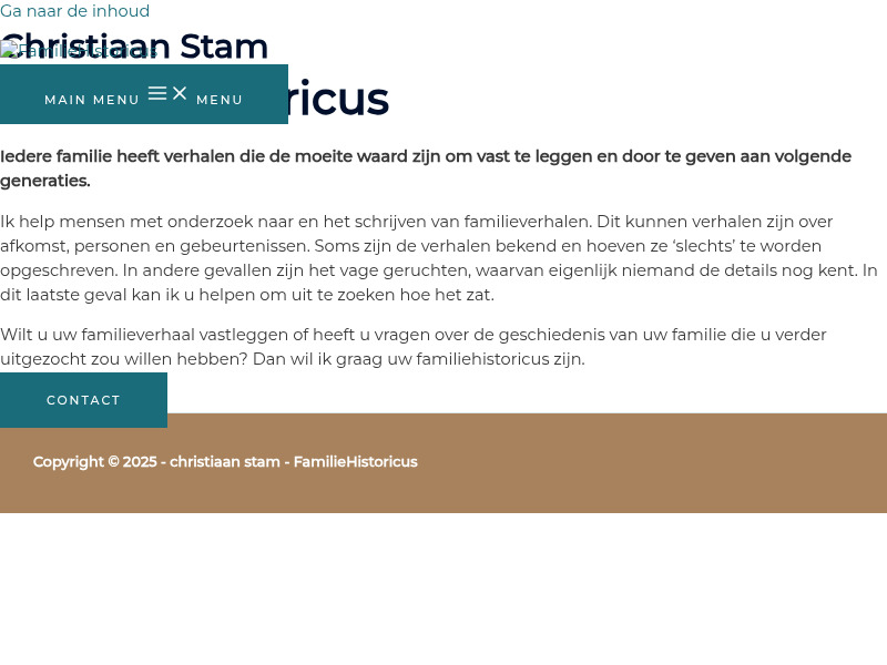 Screenshot van website