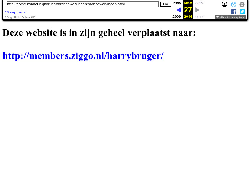 Screenshot van website