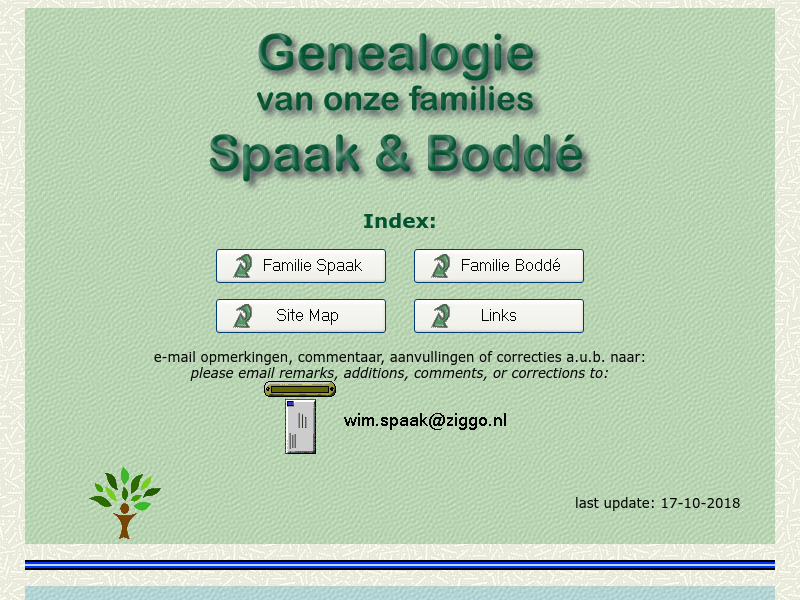 Screenshot van website