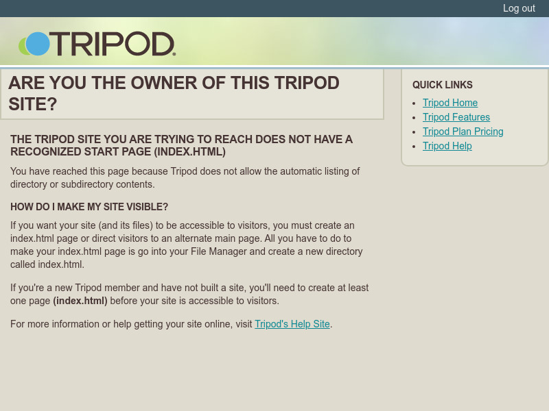 Screenshot van website