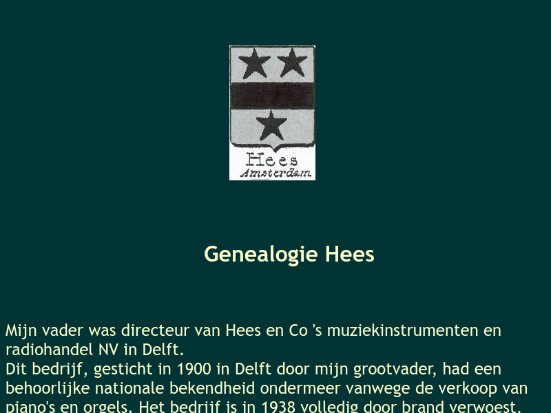 Screenshot van website