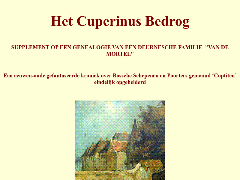 Screenshot van website