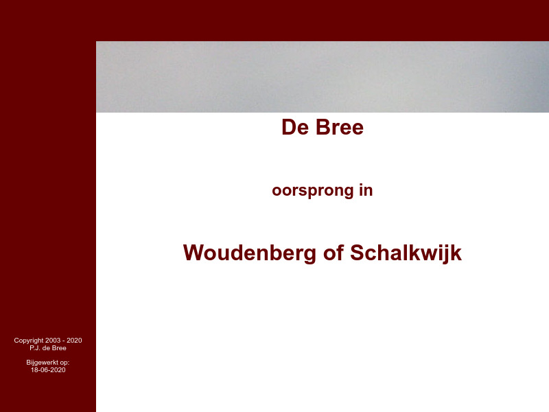 Screenshot van website