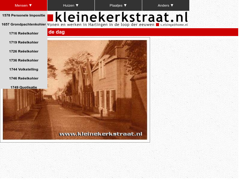 Screenshot van website