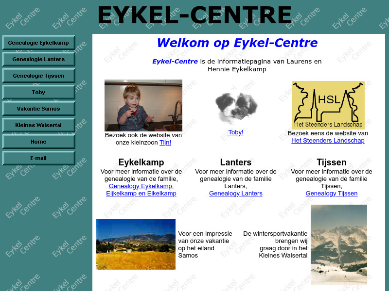 Screenshot van website