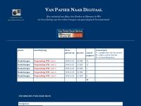 Screenshot van website