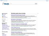 Screenshot van website