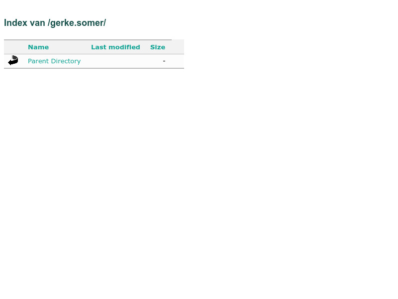 Screenshot van website