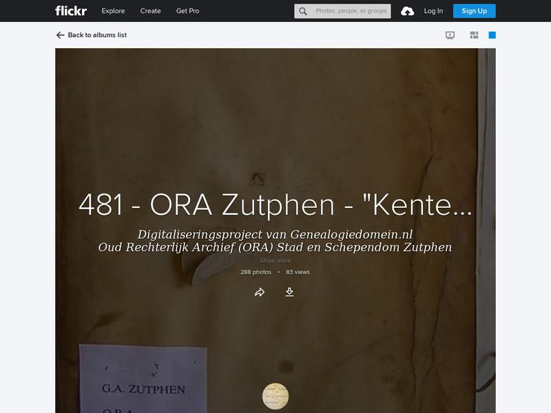 Screenshot van website