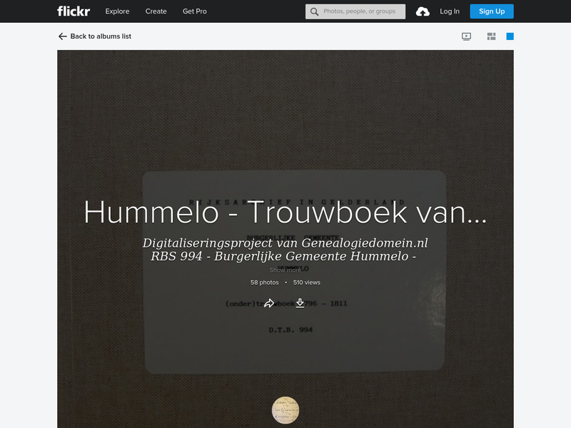 Screenshot van website