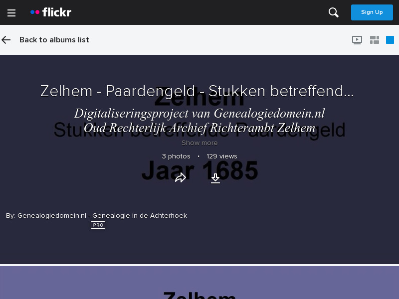 Screenshot van website