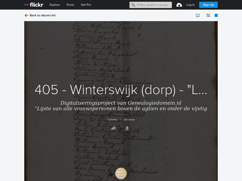 Screenshot van website