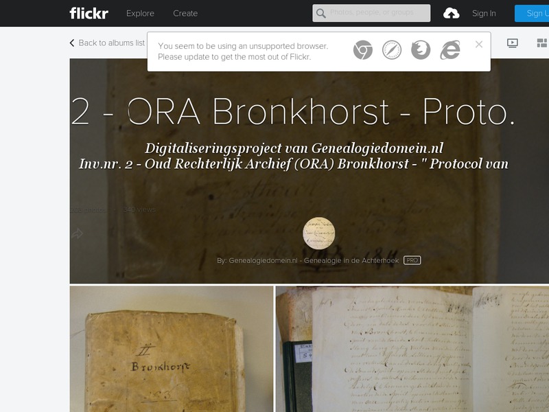 Screenshot van website