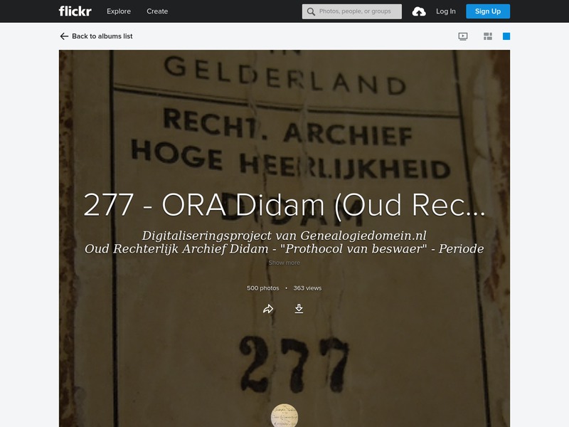 Screenshot van website