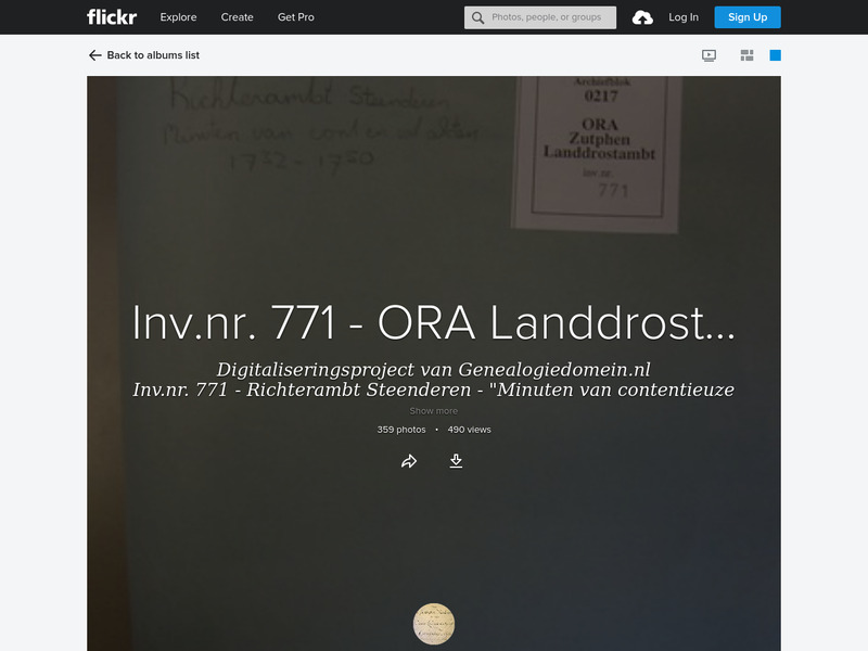 Screenshot van website