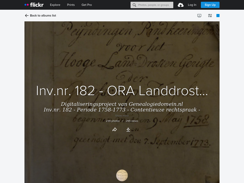 Screenshot van website