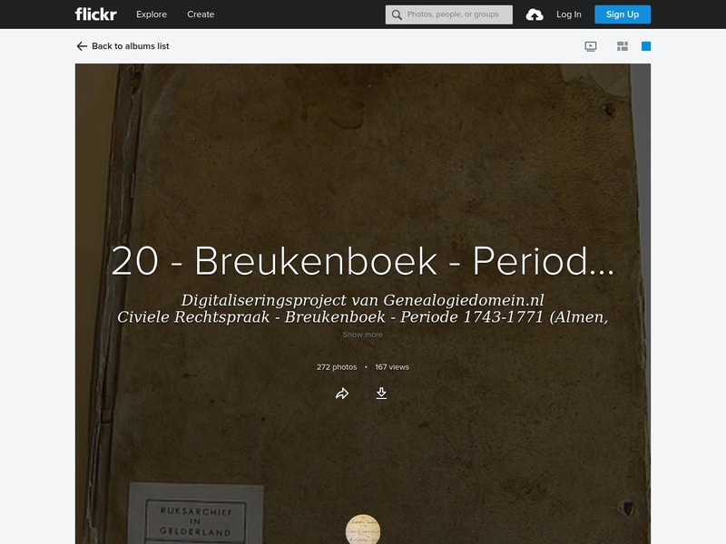 Screenshot van website