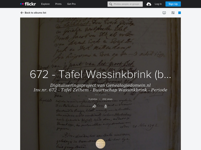 Screenshot van website