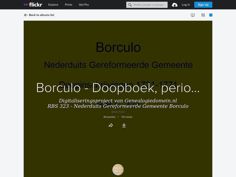 Screenshot van website