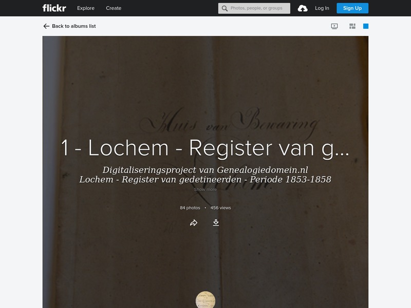 Screenshot van website