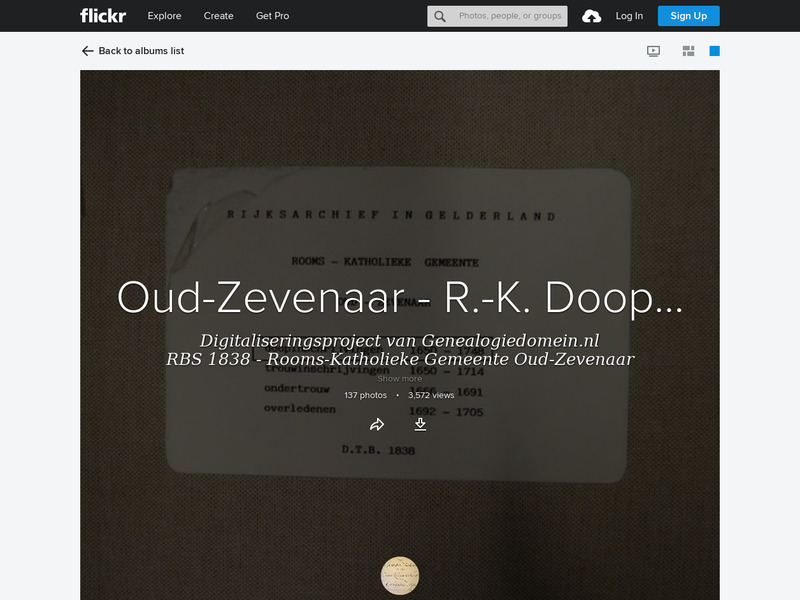 Screenshot van website