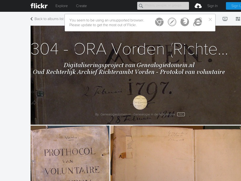 Screenshot van website