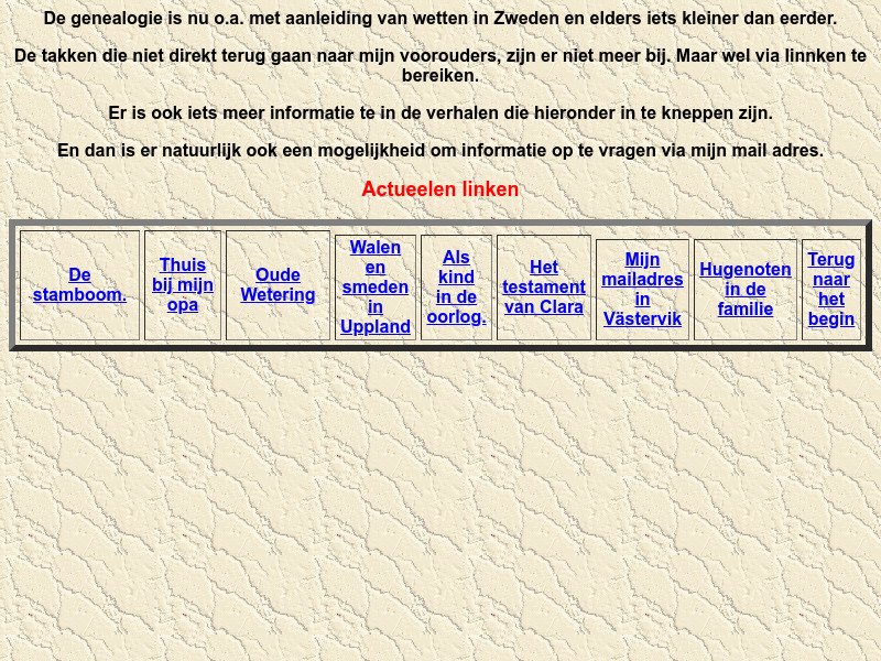 Screenshot van website