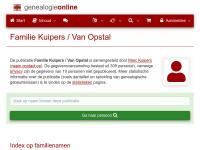 Screenshot van website