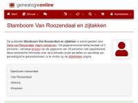 Screenshot van website