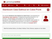 Screenshot van website