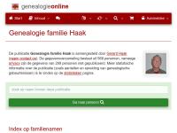 Screenshot van website