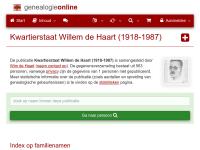 Screenshot van website
