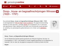 Screenshot van website
