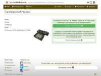 Screenshot van website