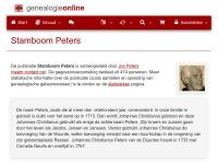 Screenshot van website