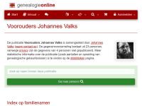 Screenshot van website